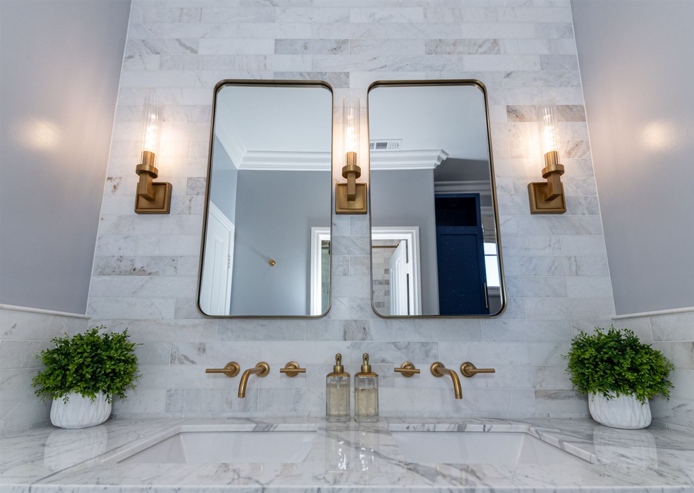 Calabasas master bathroom renovation â€” modern elegance with classic luxury, by ARKO Remodeling