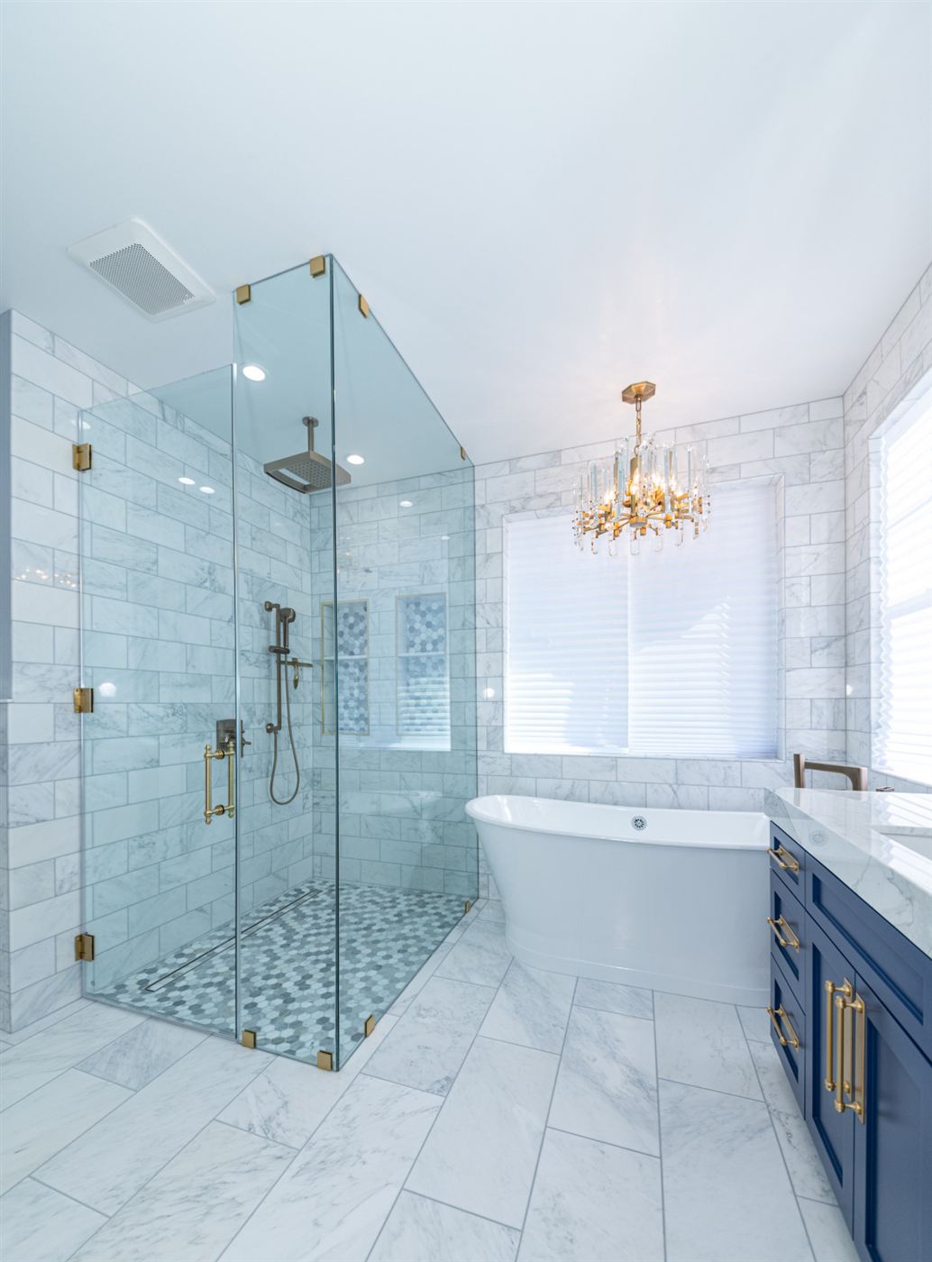Calabasas master bathroom renovation â€” modern elegance with classic luxury, by ARKO Remodeling