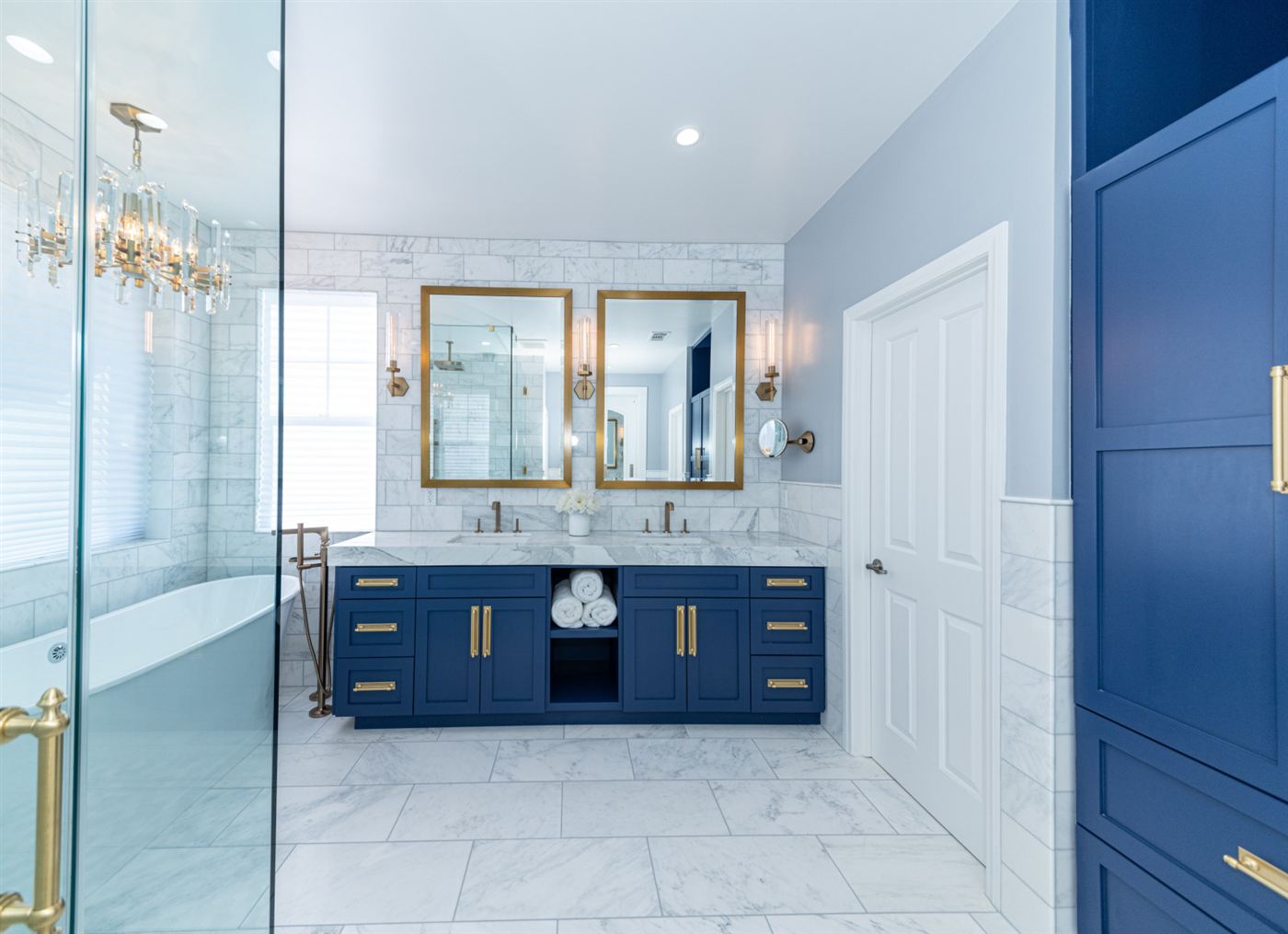Calabasas master bathroom renovation â€” modern elegance with classic luxury, by ARKO Remodeling