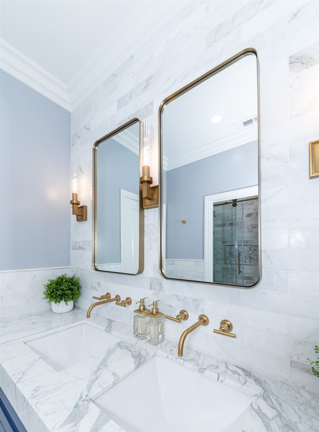 Calabasas master bathroom renovation â€” modern elegance with classic luxury, by ARKO Remodeling