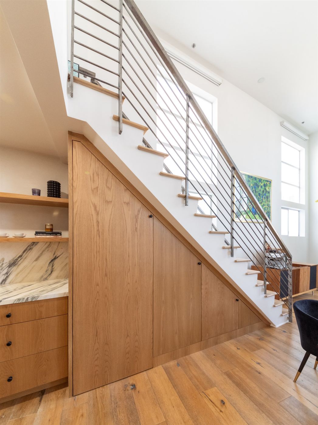 Marina del Rey kitchen remodel â€” warm wood cabinetry with clean modern lines, by ARKO Remodeling
