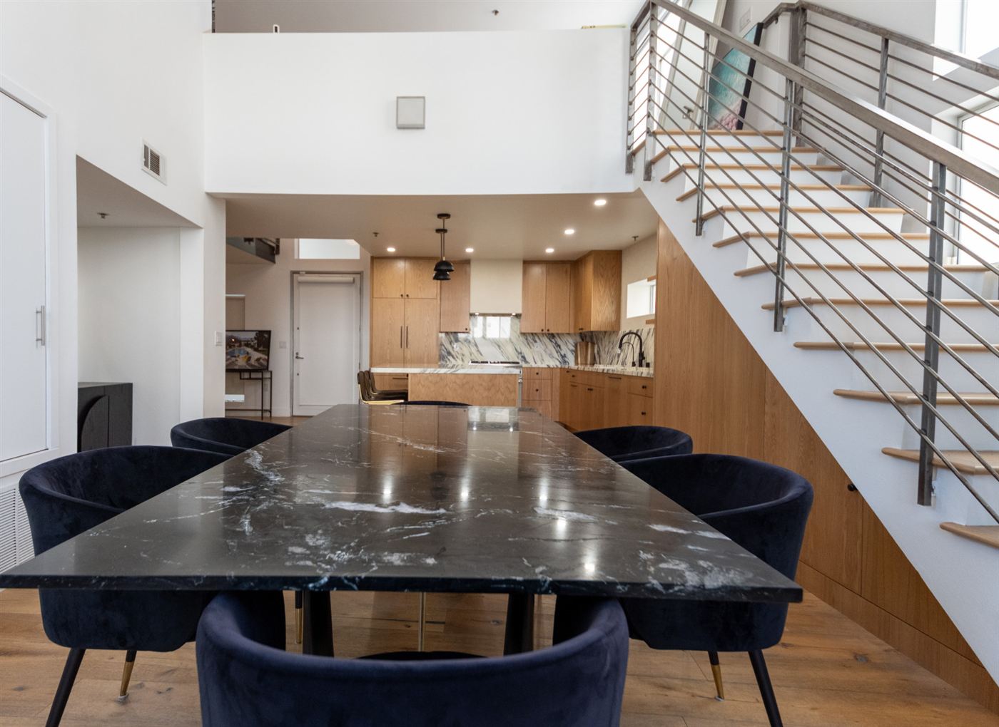 Marina del Rey kitchen remodel â€” warm wood cabinetry with clean modern lines, by ARKO Remodeling